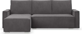 Rohová rozkladacia sedačka NOTO Poso 022 tmavosivá