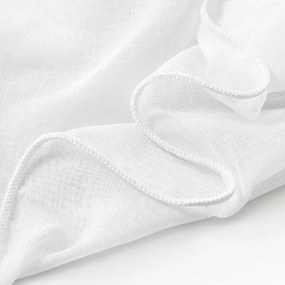 Záclona - biely režný vzor s olovkom ZAC-030 výška 300 cm Šitie na mieru