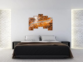 Cesta lesom - moderné obrazy na stenu