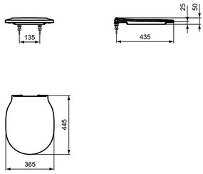 Ideal Standard Connect Air - WC sedátko, biela E036701