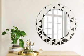 Abstraktný geometrický Okrúhle dekoračné zrkadlo
