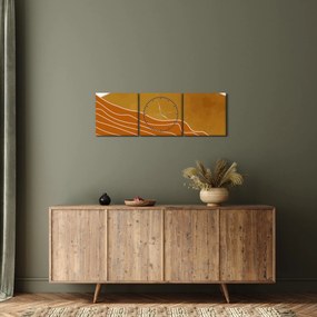 Obraz - Spacefrog design hory N⁰1 (s hodinami) (90x30 cm)
