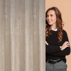 EUROFIRANY ZATEMŇOVACÍ ZÁVES NA KRÚŽKOCH DARA 140X250 CM VZOROVANÁ