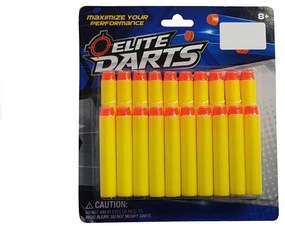 LEAN TOYS Penové náboje s gumovou špičkou - 20 kusov
