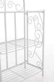 Kovová polica regál Sora - Biela