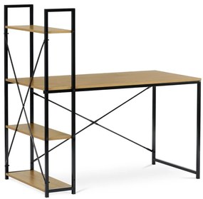 Autronic BONTEC Pracovný stôl 120x60cm, mdf, hnedá, GD-520 OAK Farba: Hnedá