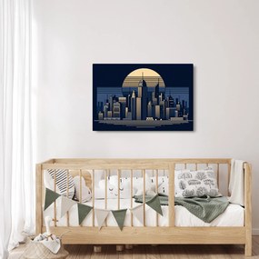 Obraz – Geometrické mesto (90x60 cm)