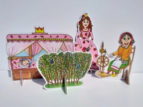 MARIONETINO Bábky a kulisy k rozprávke Šípková Ruženka