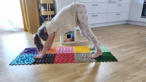 OrtoNature Masážne ortopedické podložky súprava 9 ks - Dúhová melódia