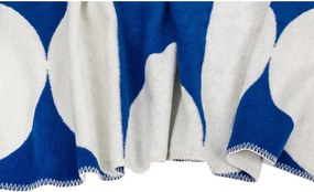 Modrá/krémovobiela deka 150x200 cm Tul – noo.ma