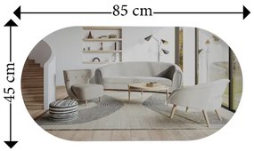 Nástenné zrkadlo RIORS 85x45 cm zlatá