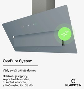 Klarstein SleekAir digestor, A+++, 717 m³/h, dotykové ovládanie, 90 cm