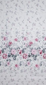 ZÁCLONA NA KRÚŽKOCH LEA05 140X250 CM KVETY