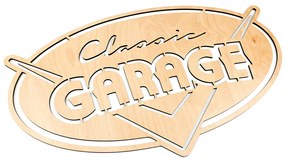 Veselá Stena Drevená nástenná dekorácia Classic garage