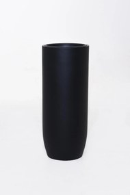 Kvetináč SOLERIO, výška 80 cm, sklolaminát, čierny