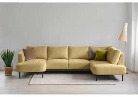 Okrovožltá rohová pohovka (pravý roh/do "U") Hero – Scandic