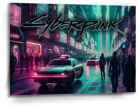 Sablio Obraz Cyberpunk 2077 Mesto - 90x60 cm