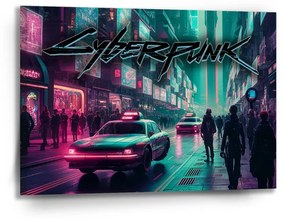 Sablio Obraz Cyberpunk 2077 Mesto - 90x60 cm