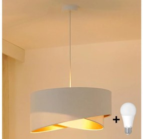 Brilagi - LED Luster na lanku LYRA 1xE27/15W/230V biela/zlatá
