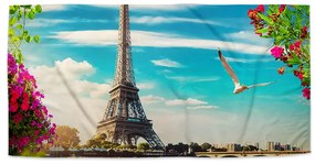 Sablio Uterák Paríž Eiffelova veža Mraky - 70x140 cm