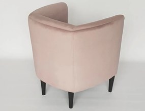 Kreslo Navara, ružová látka