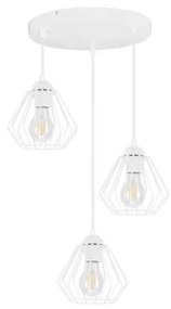 Luster na lanku CEED 3xE27/60W/230V biela