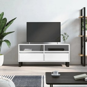 TV skrinka lesklá biela 100x34,5x44,5 cm kompozitné drevo 831246