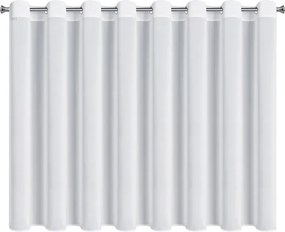 Dekorstudio Záclona DALIA na dekoračných krúžkoch 350x150 cm - biela