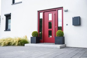 Kvetináč BLOCK, sklolaminát, 40x40x40 cm, antracit