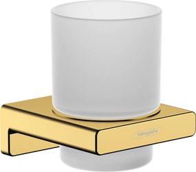 Hansgrohe AddStoris, nádobka na ústnu hygienu, leštený vzhľad zlata, HAN-41749990