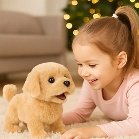 Plyšový psík na batérie Golden Retriever