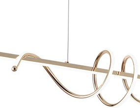 Toolight Toolight, LED závesné svietidlo 100cm, 70W, 4500lm, G065-CP, zlatá, OSW-08698