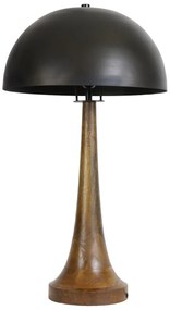 Drevená stolná lampa Jovany oil - Ø40*72cm / E27