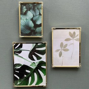 Kovový stojací/na stenu rámček v zlatej farbe 13,5x18,5 cm Decora – Zilverstad