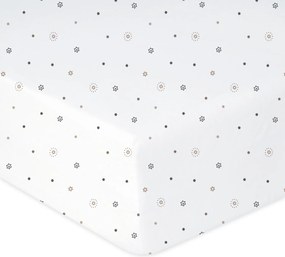 Babymatex Bavlnené prestieradlo do postieľky 60x120 cm - Hviezdy