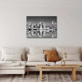 Obrázok - New York a fialový mrakodrap (70x50 cm)