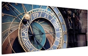 Obraz - Orloj, Praha (120x50 cm)