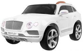 RAMIZ Auto na akumulator Bentley Bentayga dla dzieci Biały + Koła EVA + Radio MP3 + Pilot