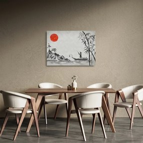 Sklenený obraz - Hora Fuji (70x50 cm)