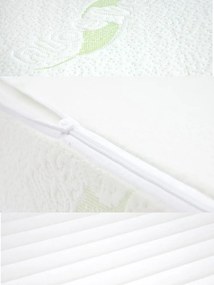 Dojčenský vankúš - klin Sensillo biely Luxe s aloe vera 60x38 cm