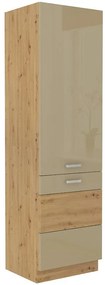 Kuchynská skrinka Artisan Cappuccino 60lo-210 2f
