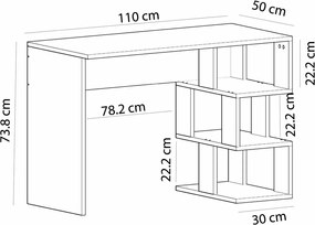 Pracovný stôl Dardanos White