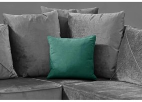 Dekoračná obliečka na vankúš VELVET 40x40 cm, tmavozelený