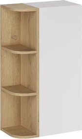 Závesná kúpeľňová skrinka Aster 45 cm biela/dub cremona