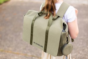 Školská taška Canvas Khaki