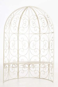 Oblúk na ruže Rosie s lavičkami - Krémová antik