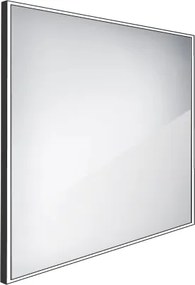 Nimco Čierne LED zrkadlo 700x700 - ZPC 13077-90