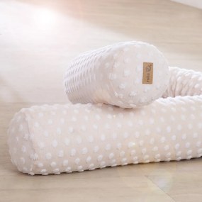 Béžový mantinel do postieľky s prímesou bavlny 170 cm Frosty Almond – Roba