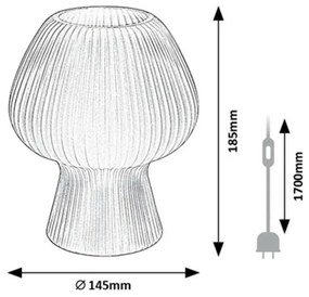 Rabalux 74024 stolná lampa Vinelle