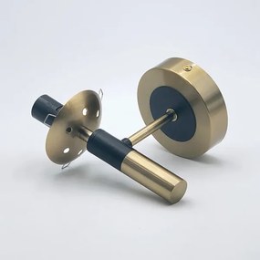 Nástenné svietidlo ROLLO 1xE14/5W/230V zlatá/dymová béžová